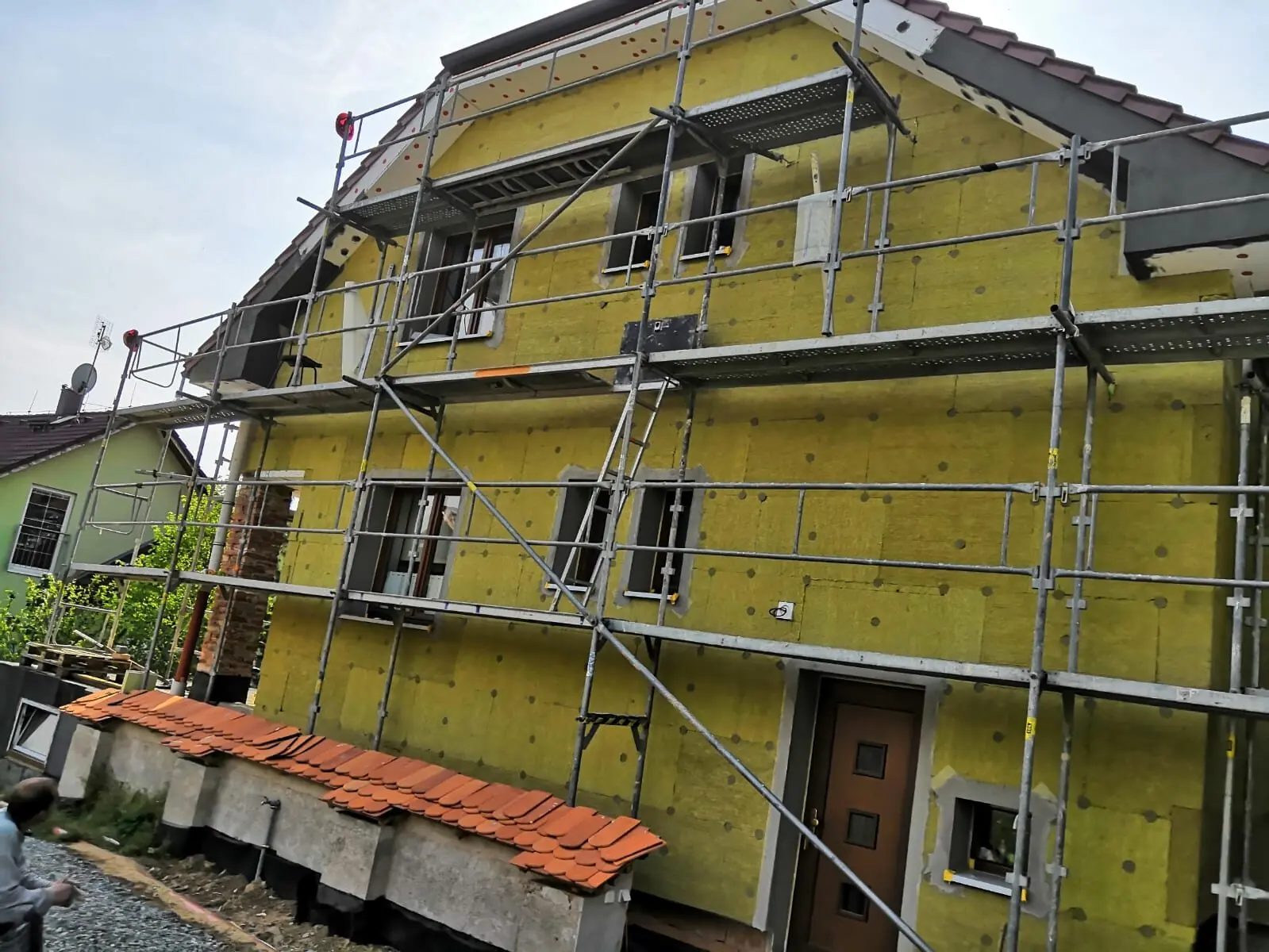 Lešení a fasáda - Bystrc